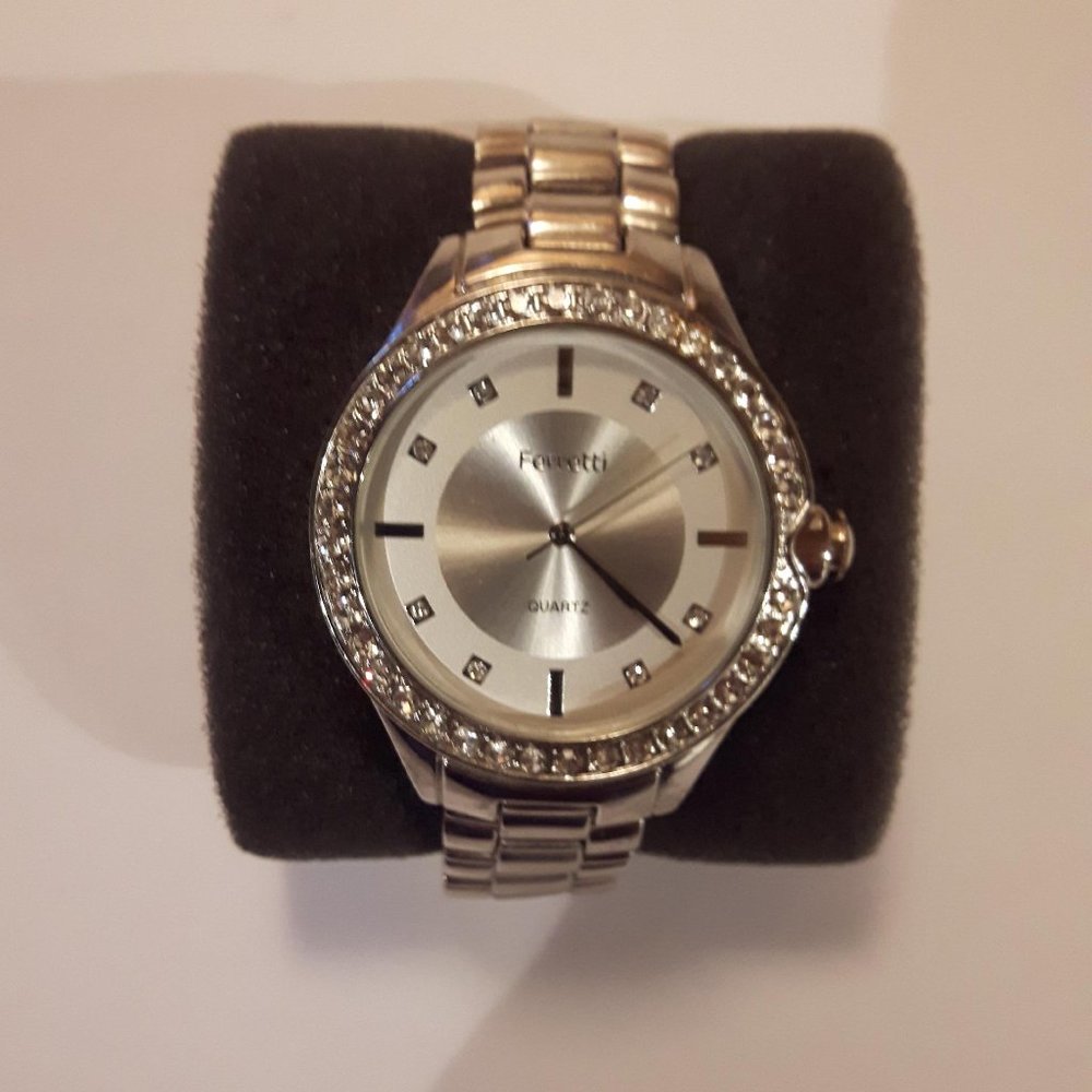 Alberta Ferretti Watch with Crystals Accent